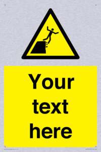 Custom Warning unstable cliff edge